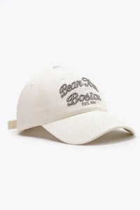 Embroidered Graphic Adjustable Baseball Cap - Update AvenueTrendsi101300204185911101300204185911Embroidered Graphic Adjustable Baseball CapIvory