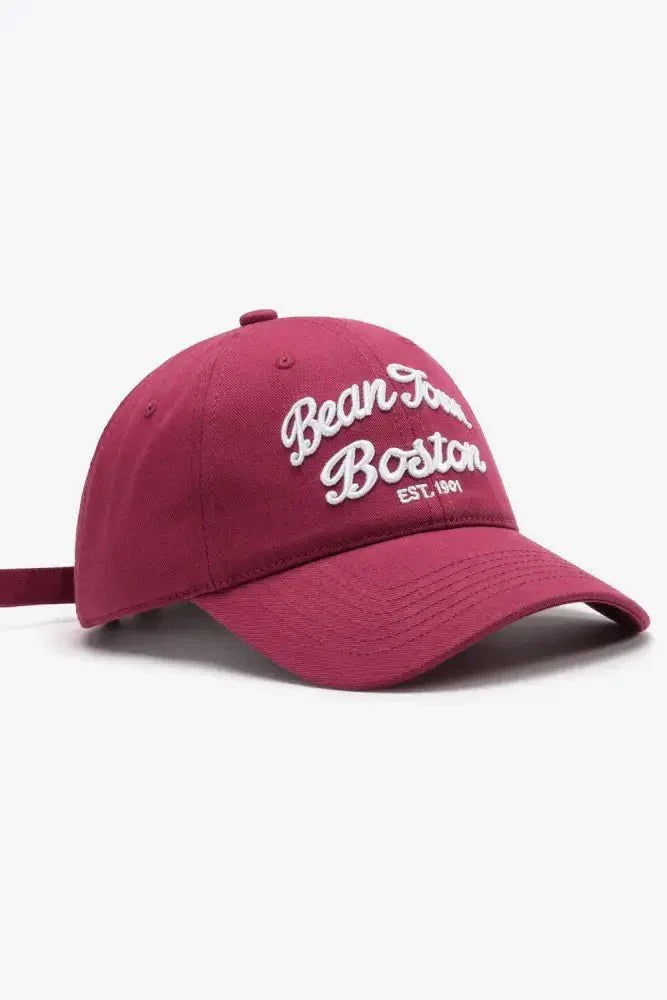 Embroidered Graphic Adjustable Baseball Cap - Update AvenueTrendsi101300204189624101300204189624Embroidered Graphic Adjustable Baseball CapDeep Red