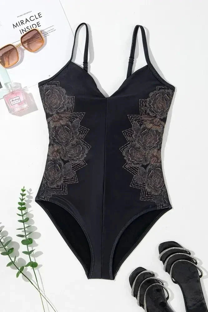 Embroidered V - Neck One - Piece Swimwear - Update AvenueTrendsi10010092146199910010092146199972ce46a7 - 7669 - 4eb6 - adca - 2d554085183d - MaxBlack