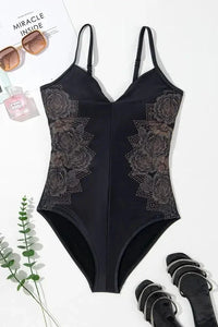 Embroidered V - Neck One - Piece Swimwear - Update AvenueTrendsi10010092146199910010092146199972ce46a7 - 7669 - 4eb6 - adca - 2d554085183d - MaxBlack