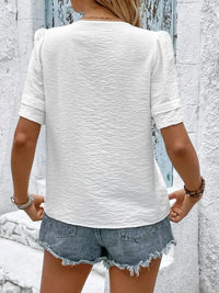 Embroidered V - Neck Short Sleeve Top - Update AvenueT-ShirtsTrendsi10010056869197010010056869197038b2885d - 23fa - 430a - a71c - 3f5613a2264c - Max - OriginWhite