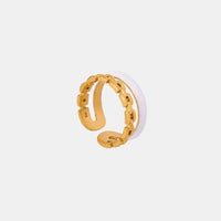 Enamel 18K Gold - Plated Open Ring - Update AvenueRingTrendsi100500934311024100500934311024Enamel 18K Gold - Plated Open RingGold