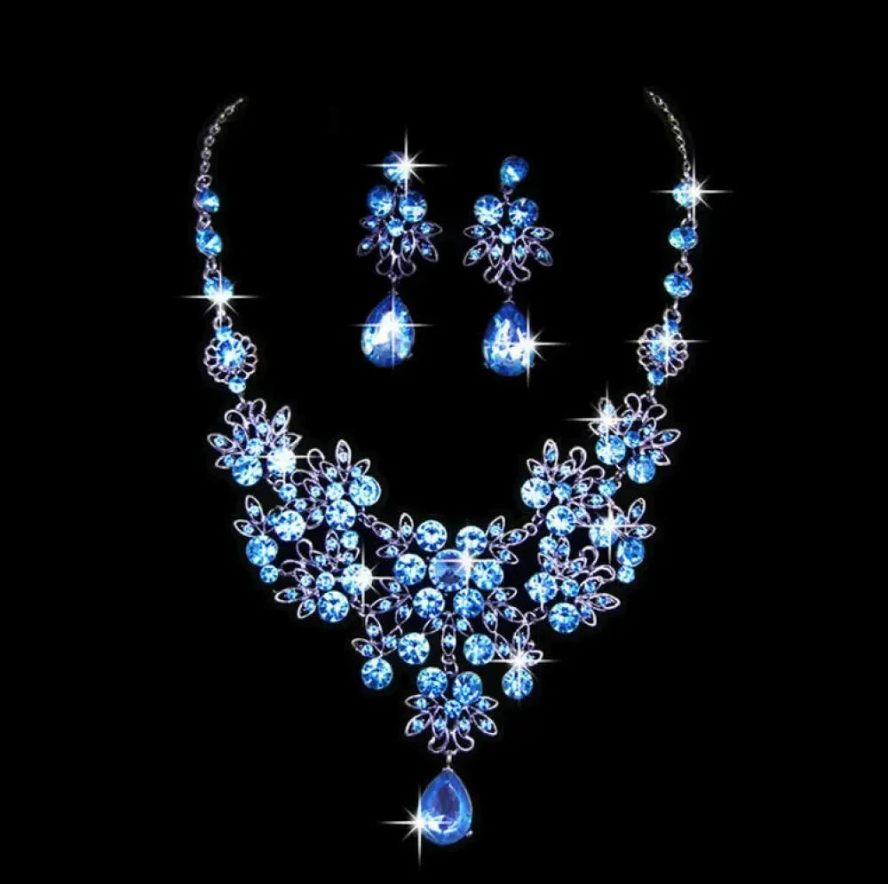 European and American foreign trade wedding butterfly big water drop necklace earrings set wedding jewelry bridal wedding jewelry accessories - Update AvenueUpdate Avenues218832507964001European and American foreign trade wedding butterfly big water drop necklace earrings set wedding jewelry bridal wedding jewelry accessories - Update Avenuesblue