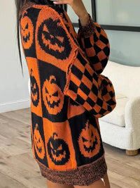 Exposed Seam Pumpkin Round Neck Long Sleeve Sweater - Update AvenueHalloweenTrendsi100100050631426100100050631426c02624d5 - 443c - 4e9f - 8298 - 0a6667fa3d5b - MaxOchre