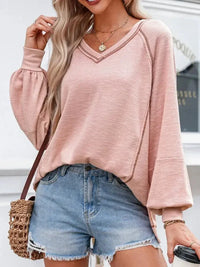 Exposed Seam Ribbed Knit V Neck Top - Update AvenueDaily EssentialsTrendsi100100144504692100100144504692e38b2589 - 15fb - 40dd - a5b3 - 7e54aa8266f1 - Max - OriginDusty Pink