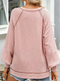 Exposed Seam Ribbed Knit V Neck Top - Update AvenueDaily EssentialsTrendsi100100144504692100100144504692281484fc - 3253 - 464b - be7b - e57ab46705aa - Max - OriginDusty Pink