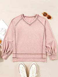 Exposed Seam Ribbed Knit V Neck Top - Update AvenueDaily EssentialsTrendsi10010014450469210010014450469205d69f1d - 71db - 49fa - 85d3 - d0d7694860c2 - Max - OriginDusty Pink