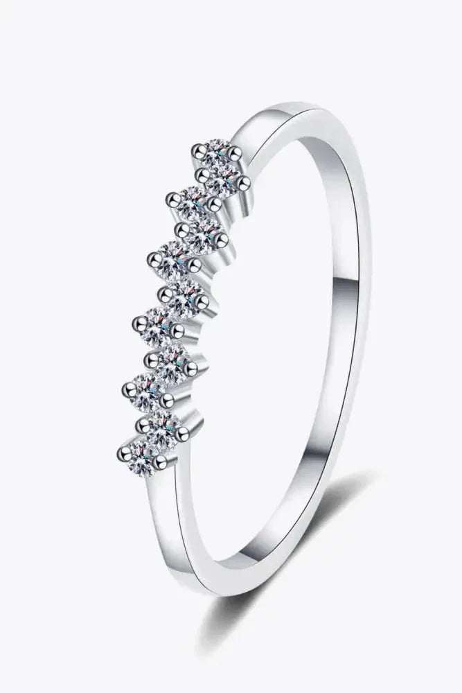 Eye - Catching 925 Sterling Silver Moissanite Ring - Update AvenueRingTrendsi100100332139833100100332139833Eye - Catching 925 Sterling Silver Moissanite RingSilver