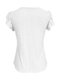 Eyelet Button - Front Flutter Sleeve Top - Update AvenueT-ShirtsTrendsi10010053665092510010053665092594752e2a - 68af - 4dee - a5c7 - 049bfdbe7468 - Max - OriginWhite