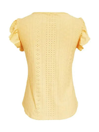 Eyelet Button - Front Flutter Sleeve Top - Update AvenueT-ShirtsTrendsi100100536651822100100536651822cf7228bf - af6d - 4752 - 9e3a - d3ba035db417 - Max - OriginYellow