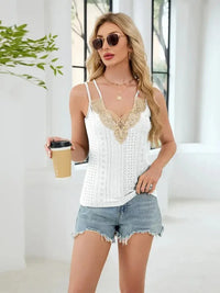 Eyelet Double Strap Cami - Update AvenueTrendsi1001004412764661001004412764661370cb00e5d74dc3b5b692cfa5cf0447 - Max - OriginWhite