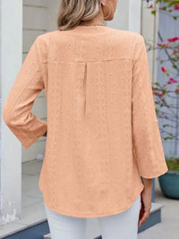 Eyelet Notched Roll - Tab Sleeve Top - Update AvenueT-ShirtsTrendsi1001005175185531001005175185530658d205 - 091d - 4e4f - b44e - bf0d2fab0370 - Max - OriginSherbet