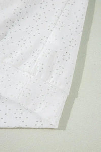 Eyelet Pattern Boat Neck Casual Tee - Update AvenueT-ShirtsTrendsi100100938309394100100938309394933663a4 - 4a92 - 4e9d - a7dd - e82c9b1c30fd - Max - OriginWhite