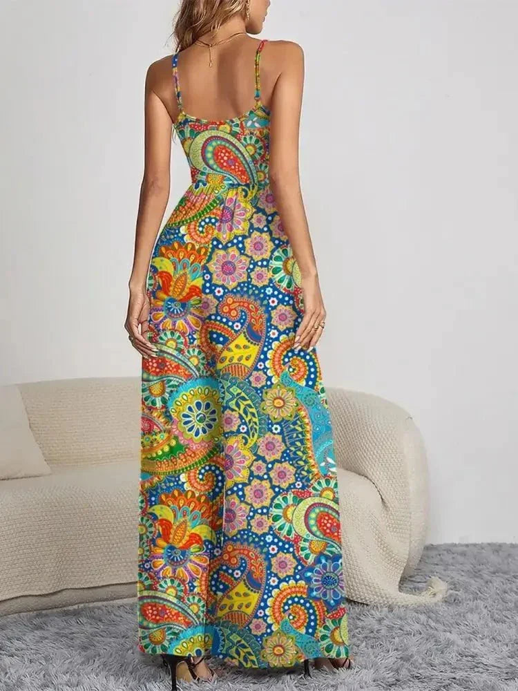FAM - FAM Decorative Button Spaghetti Strap Wide Leg Jumpsuit - Update AvenueVacation StyleTrendsi1001007662318071001007662318071d3c0613 - 448d - 4822 - 852c - 0f71666a3bfd - MaxMulticolor