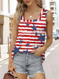 FAM - FAM Star Striped Square Neck Tank - Update AvenueHonor the Stars and StripesTrendsi100100617561720100100617561720f75ea25b - a2f9 - 4b08 - a7a2 - 63c6bf1f5cfb - MaxRed