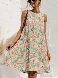 FAM - FAM Tiered Printed Round Neck Sleeveless Dress - Update AvenueEffortless Elegance: DressesTrendsi100100520161691100100520161691ade1c48c - 5c26 - 4e32 - ba89 - 0badcc072b44 - MaxWatermelon pink