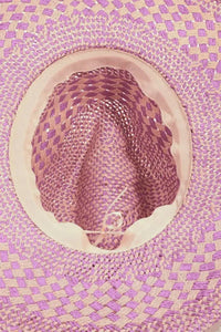 Fame Checkered Straw Weave Sun Hat - Update AvenueTrendsi100500159901298100500159901298Fame Checkered Straw Weave Sun HatPU