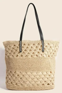 Fame Faux Leather Handle Knitted Tote Bag - Update AvenueVacation StyleTrendsi100700671821309100700671821309b763f045 - 1181 - 4766 - 9db8 - 825018ae7cb3 - MaxTan