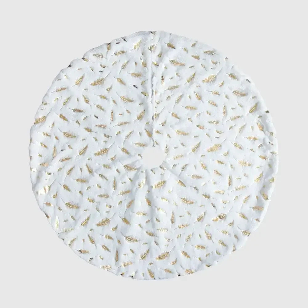 Feather Christmas Tree Skirt