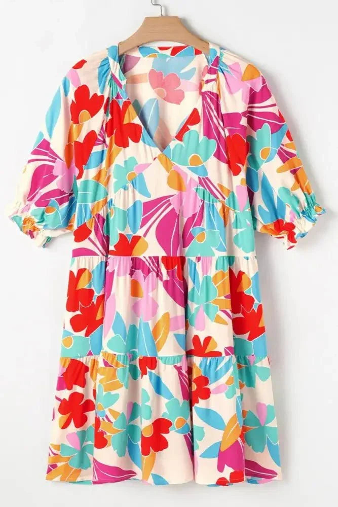 Floral Bubble Sleeve V Neck Tiered Ruffle Babydoll Dress - Update AvenueEffortless Elegance: DressesTrendsi100100804730671100100804730671ec68a3ab - d624 - 45a9 - 861d - 593a1f7d2722 - Max - OriginFloral