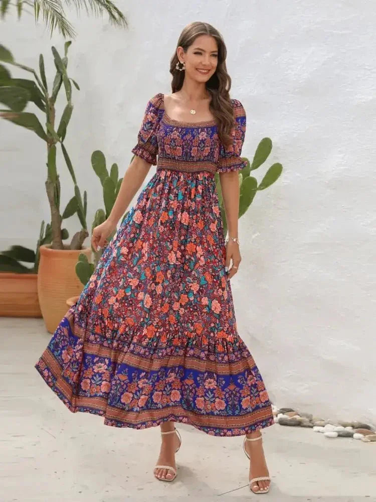 Floral Flounce Sleeve Midi Dress - Update AvenueBoho VibesTrendsi1001005109115611001005109115617575ce7d - a2f8 - 485e - 8b55 - 36af8669ecdc - MaxCaramel