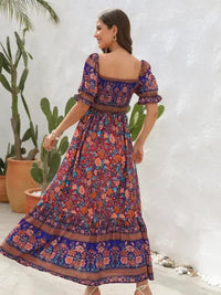 Floral Flounce Sleeve Midi Dress - Update AvenueBoho VibesTrendsi10010051091156110010051091156126a39540 - 3715 - 4b66 - 86dc - 119a53bde7d1 - MaxCaramel