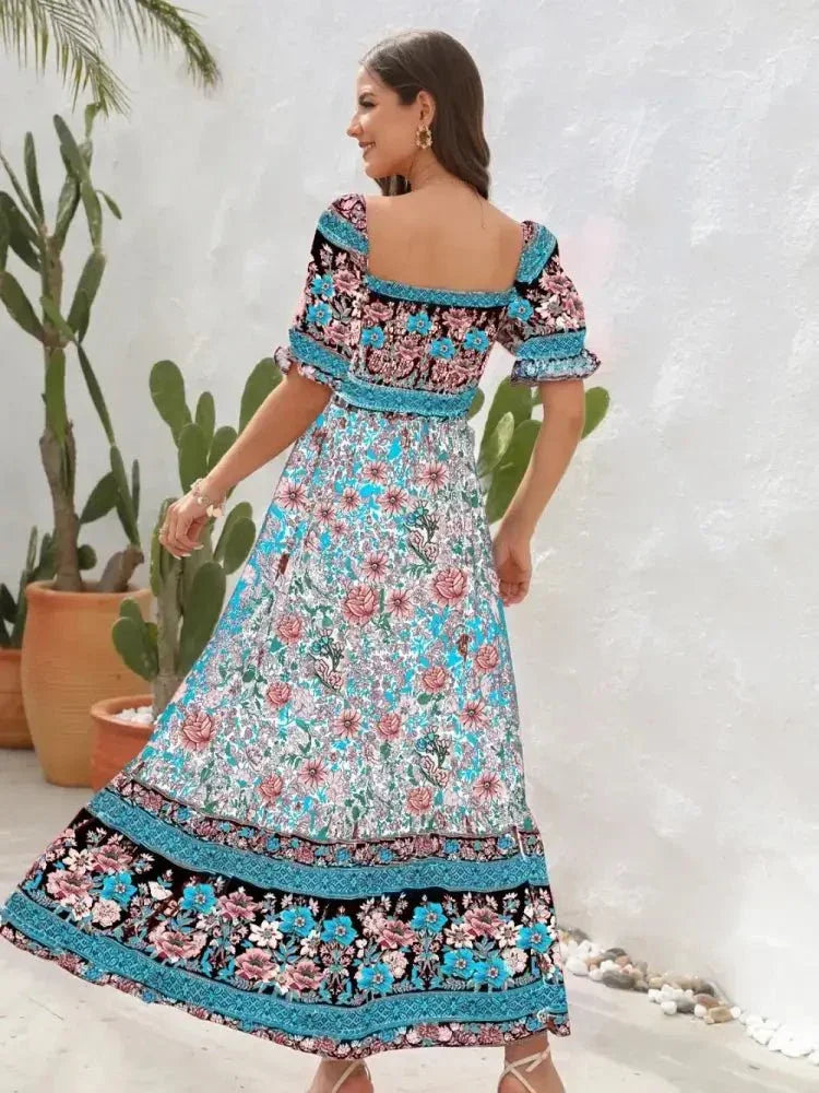 Floral Flounce Sleeve Midi Dress - Update AvenueBoho VibesTrendsi10010051091163310010051091163380bef3a2 - 9346 - 4899 - 9694 - d55e4d906808 - MaxLight Blue