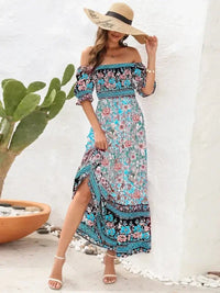 Floral Flounce Sleeve Midi Dress - Update AvenueBoho VibesTrendsi100100510911633100100510911633c17a9c33 - 4761 - 4568 - a4f9 - 5695346b2a6b - MaxLight Blue