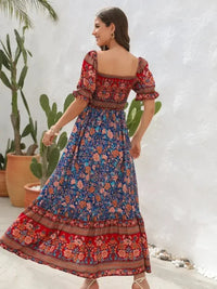 Floral Flounce Sleeve Midi Dress - Update AvenueBoho VibesTrendsi10010051091219410010051091219498064d04 - d71c - 4931 - bc1a - 16fcbbd19e88 - MaxDark Blue