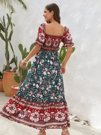 Floral Flounce Sleeve Midi Dress - Update AvenueBoho VibesTrendsi100100510916139100100510916139e6374d2b - ac65 - 4715 - 83fc - 6c6924831bdc - MaxTurquoise