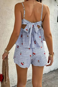 Floral Gingham Print Cami and Shorts Two - Piece Set - Update AvenueTrendsi1001009490771161001009490771161bd836a1 - 9e90 - 4259 - 9f63 - 67870038acac - Max - OriginLight Blue