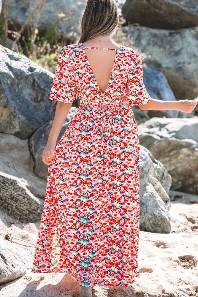 Floral Half Sleeve Deep V Neck Cutout Back Maxi Dress - Update AvenueEffortless Elegance: DressesTrendsi100100919015334100100919015334d14087de - c82a - 4422 - b664 - 655ca57bb76e - Max - OriginFloral