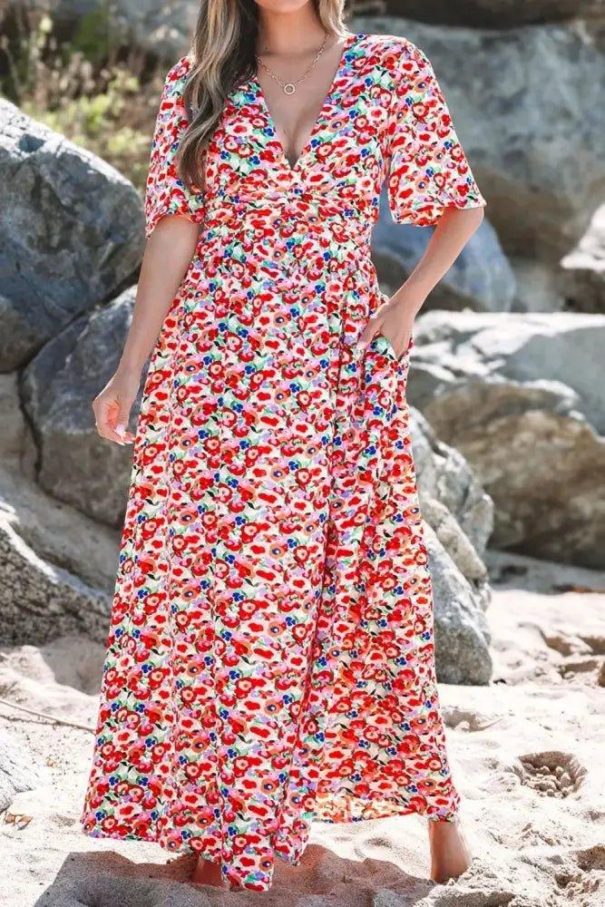Floral Half Sleeve Deep V Neck Cutout Back Maxi Dress - Update AvenueEffortless Elegance: DressesTrendsi100100919015334100100919015334ace4b620 - 6cb9 - 4ead - 9119 - bfbc9eb3dad2 - Max - OriginFloral