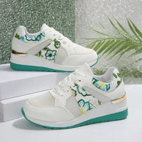 Floral Mesh Wedge Athletic