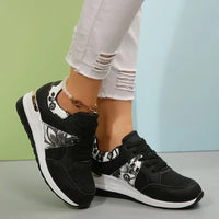 Floral Mesh Wedge Athletic