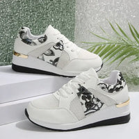 Floral Mesh Wedge Athletic