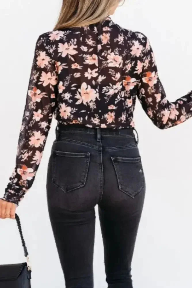 Floral Mock Neck Long Sleeve Blouse - Update AvenueTrendsi1001004393524921001004393524925c8bbbbf - eada - 4be9 - b4d0 - 440934419414 - MaxBlack