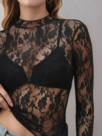 Floral Mock Neck Long Sleeve Mesh Top - Update AvenueFestival VibesTrendsi1001000075713331001000075713331a91ab93 - 50d0 - 440d - 80ad - 8e924f09d399 - MaxBlack Lace