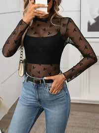 Floral Mock Neck Long Sleeve Mesh Top - Update AvenueFestival VibesTrendsi1001000075717251001000075717258451ab56 - 6cdb - 4a73 - af6c - 54f620c4ef7c - MaxWhite Lace