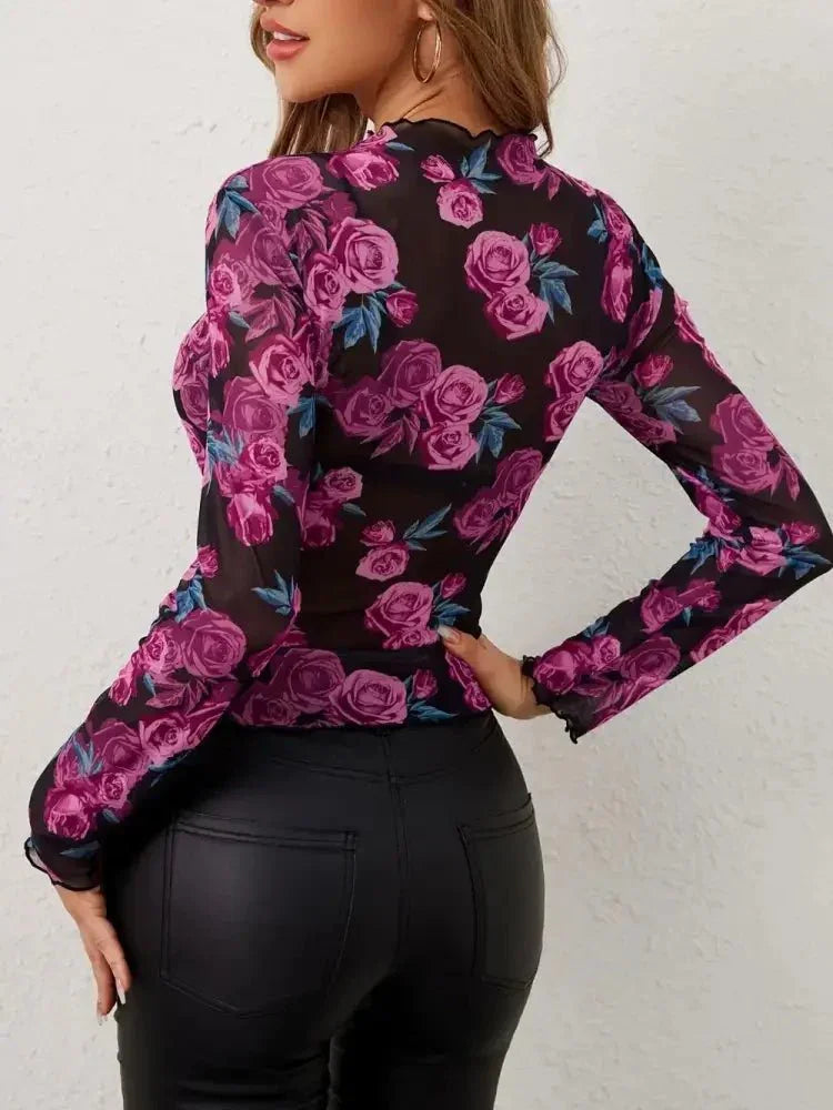 Floral Mock Neck Long Sleeve Top - Update AvenueTrendsi100100398355968100100398355968c0f6b4d3 - 1909 - 4926 - b78f - ef346bcbd503 - MaxFloral