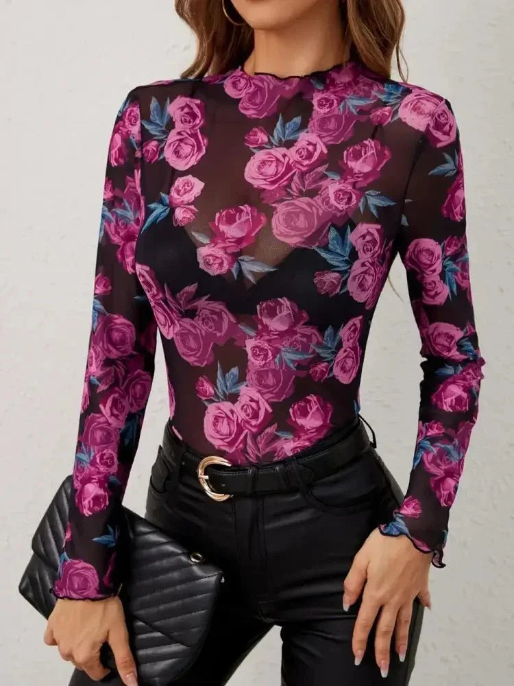 Floral Mock Neck Long Sleeve Top - Update AvenueTrendsi1001003983559681001003983559687fe0e43f - b6d8 - 4914 - 9161 - cb225407bae2 - MaxFloral
