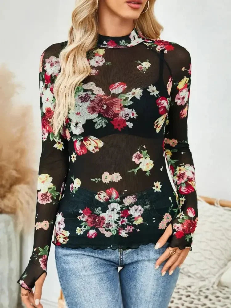 Floral Mock Neck Long Sleeve Top - Update AvenueT-ShirtsTrendsi100100964930985100100964930985a6482de1 - 8974 - 4c36 - a083 - 2e1a22130ad3 - Max - OriginLeopard