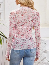 Floral Mock Neck Long Sleeve Top - Update AvenueT-ShirtsTrendsi100100964931022100100964931022d32e3bb7 - 2dde - 486f - b7c9 - 0d46dbf78b51 - Max - OriginBlush Pink