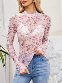 Floral Mock Neck Long Sleeve Top - Update AvenueT-ShirtsTrendsi1001009649310221001009649310228f4a7b8e - 3cf4 - 4872 - 9a87 - a130d8067145 - Max - OriginBlush Pink
