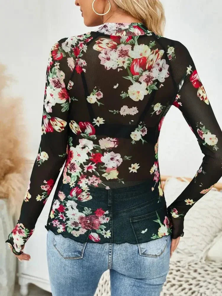 Floral Mock Neck Long Sleeve Top - Update AvenueT-ShirtsTrendsi100100964932025100100964932025baf1bd9f - 4ce0 - 4845 - a0ec - 7e4f9dff1671 - Max - OriginBlack