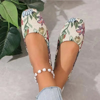 Floral Print Comfort Slip - Ons - Update AvenueTrendsi100600449160879100600449160879Floral Print Comfort Slip - OnsBeige