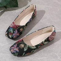 Floral Print Comfort Slip - Ons - Update AvenueTrendsi100600449164964100600449164964Floral Print Comfort Slip - OnsBlack