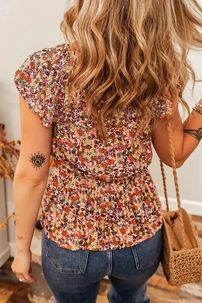 Floral Print Knot V Neck Ruffled Sleeve Blouse - Update AvenueBoho VibesTrendsi10010073056082410010073056082411bbb718 - ebbb - 4cb3 - 8b6f - 2bff88b8ab3c - Max - OriginFloral