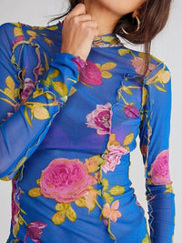 Floral Print Mock Neck Long Sleeve Top - Update AvenueT-ShirtsTrendsi100100328301076100100328301076b3879b9a - 03dc - 4c31 - 9aa8 - b28a40ba8663 - Max - OriginBlue