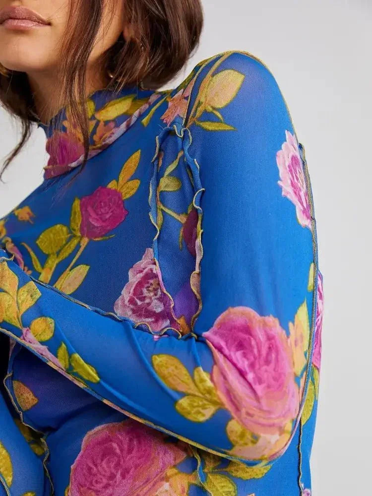 Floral Print Mock Neck Long Sleeve Top - Update AvenueT-ShirtsTrendsi1001003283010761001003283010765eaf142d - 4a5c - 4e74 - 9869 - 0f1f7788aa81 - Max - OriginBlue